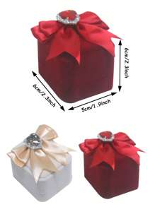 Customized Ring Box; Bow Ring Box; Proposal Ring Box; Romantic Jewelry Box; Necklace Storage Box; Valentine's Day Gift Jewelry Box; Wedding Ring Box; Simple And Elegant, Romantic And Fashionable.