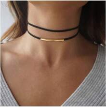 Black Collar Necklace Velvet Choker Fashion Punk Jewelry Women
