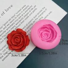 Set de 3 moldes de silicona con forma de flor de rosa, peonía y rosa, para manualidades DIY como jabón hecho a mano, velas perfumadas, yeso, joyería, arcilla polimérica y talla grande, perfectos para proyectos decorativos creativos, ideas y regalos para decoración del hogar, bodas, graduaciones, cumpleaños y fiestas.