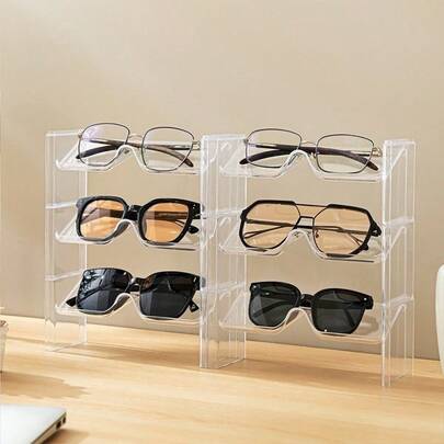 2PCS Glasses Storage Display Shelf Eyeglasses Organizer Display Rack Can Hold Of Glasses Suitable For Individuals Or Shops