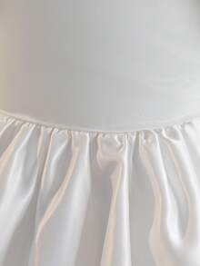 Kleine Mädchen Kleid mit Puffärmeln, Schleife und Perlenbesatz, elegantes Prinzessinnenkleid, geeignet Geburtstagsfeiern, Hochzeiten, Blumenmädchen, Feierlichkeiten