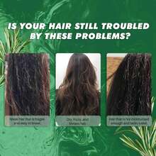 1 Bottle 100g Rosemary Mint Hair & Scalp Nourishing Cream, Nourishes Scalp & Hair, Improves Dryness, Repairs Damaged Hair & Split Ends, Enhances Shine - Green - View 8