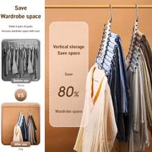 Platzsparende Hosen-Aufhänger, rutschfeste multifunktionale Hosen-Ablage aus Edelstahl, multifunktionale Hosen-Ablage aus Edelstahl für Schranksorganisation, Hänger für Hosen, Jeans, Schals, platzsparende Hosen-/Jeans-/Hosen-Aufhänger, hochwertige mehrzweck Metall-Schranksorganisation für Leggings