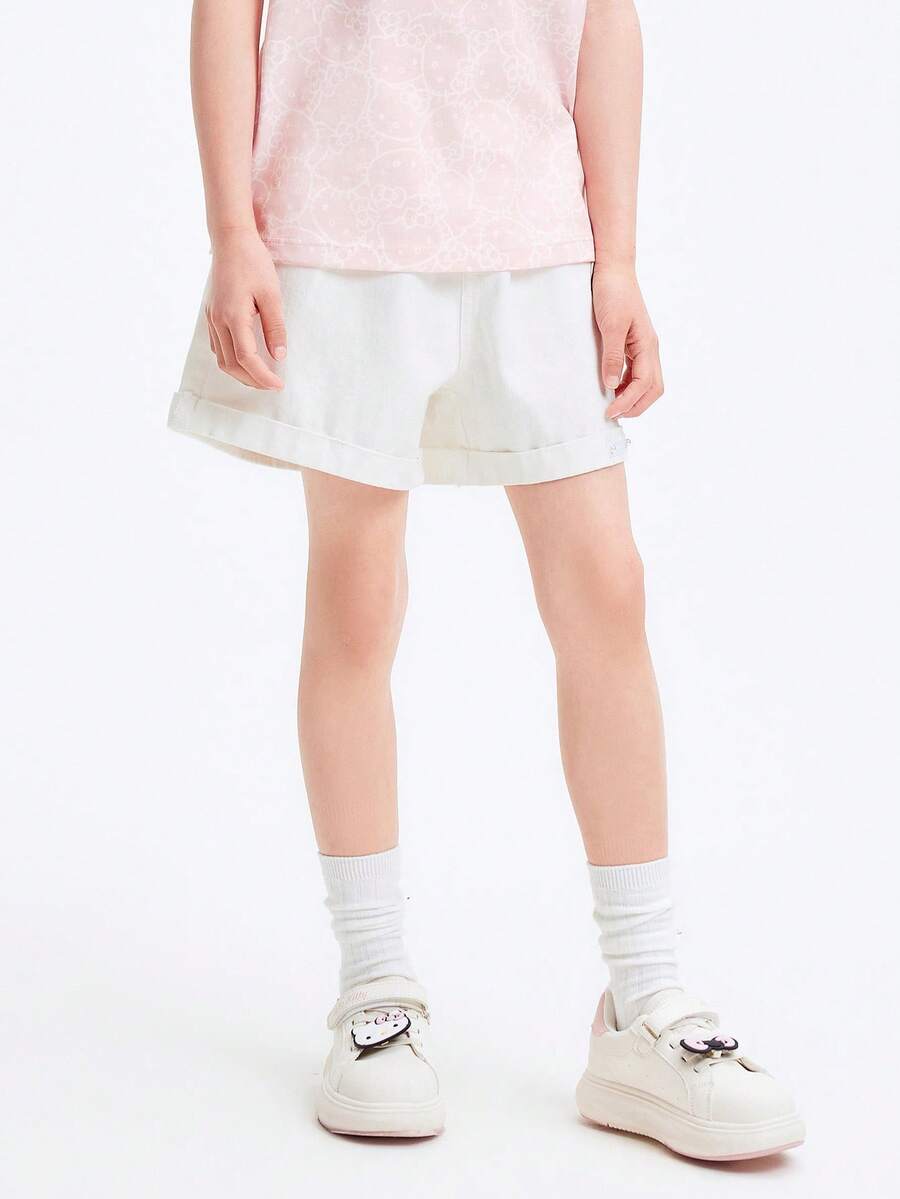 Balabala 儿童裤子 女童夏季纯棉时尚短裤