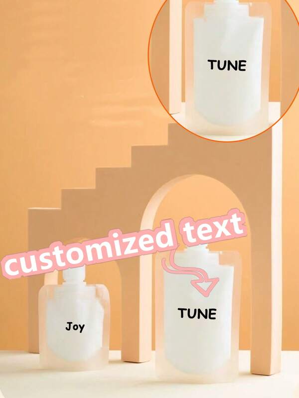 Customized Bottling Bottles; Reusable Squeeze Bottle; Personalized Customization Of Your Exclusive Content; Travel Distribution Bottle; Liquid Bottles For Shampoo, Shower Gel, Etc; Easy To Fill And Can Be Used Multiple Times.