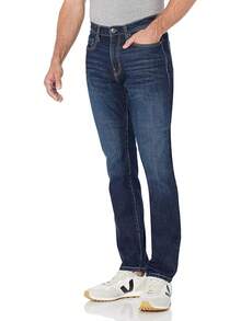 Men's Athletic Stretch Jeans - Colors - Indigo Wash - View 1