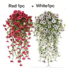 2pcs UV-Resistant Daisy Hanging Flowers - Realistic Artificial Flower Decor For Indoor And Outdoor, Perfect For Porch, Window, Yard - Easy Maintenance