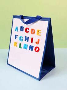 hoojojo 1 Peça Quadro Branco Magnético Dobrável, Quadro de Escrita Apagável, Quadro de Desenho e Escrita, Quadro de Memorando de Mesa de Dois Lados, Ferramentas de Exibição para Sala de Aula, Acessórios Interativos de Ensino, Papelaria para Escritório em Casa, Auxiliar de Estudos, Essenciais de Volta às Aulas, Suprimentos para Professores