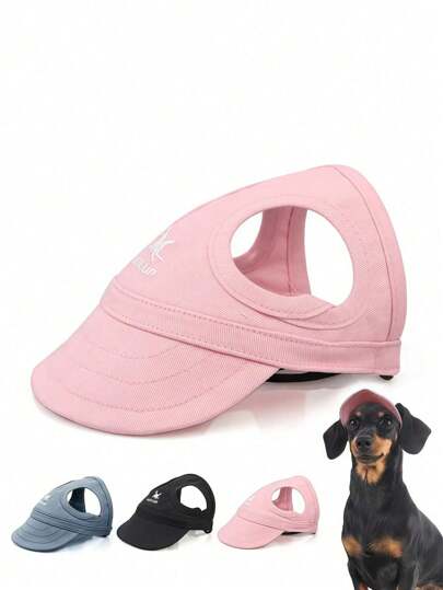 Outdoor Sun Protection Hood For Dogs, Dog Outdoor Sun Protection Hat, Adjustable Dog Sun Protection Baseball Hat Cap, Dog Sun Hat With Ear Holes