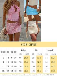 Women's Sparkly Sequins Mini Skirts Low Waist Glitter Skirts Summer Party Bodycon Short Skirts - 藍色 - 查看 11