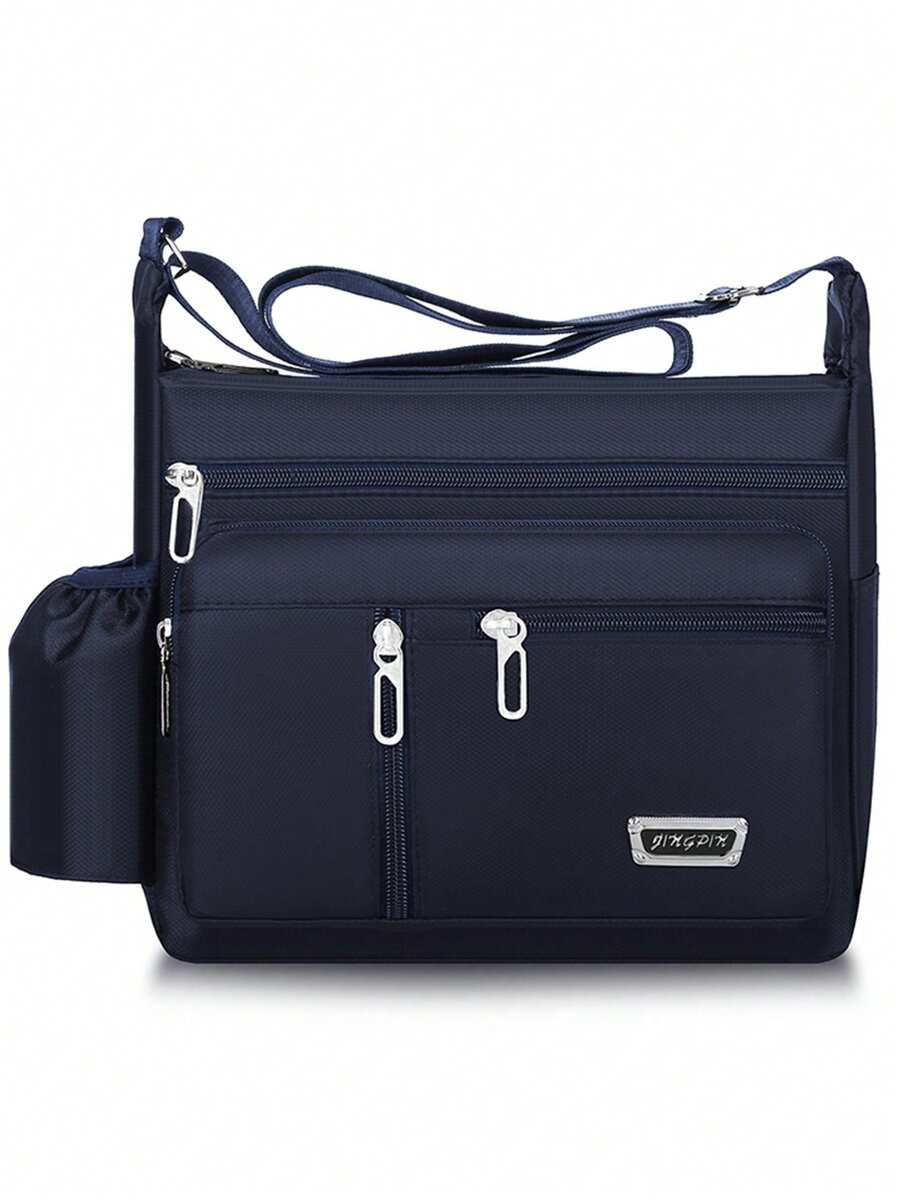 新款多功能休闲包男士大号收纳工具帆布包斜跨式单肩包斜挎旅行包背包