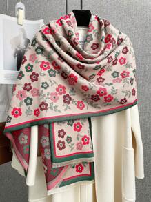 FADZOYLE 1 buc eșarfă jacquard vintage elegantă pentru femei, cu imprimeu cașmir, moale, la modă, șaluri și împachetări mari, pelerină supradimensionată, pătură caldă de iarnă și toamnă, potrivită pentru uz zilnic, rochii elegante de seară, cadou de călătorie și birou, accesorii pentru femei