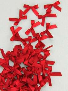 50 chiếc nơ ruy băng mini dễ thương kiểu ba lê, đồ dùng thủ công tự làm cho quần áo, mũ nón, bóng bay, trang trí tiệc cưới, trang trí nhà cửa, gói quà, Ngày của Mẹ, sinh nhật - Màu hồng - Nhiều màu - Xem 6
