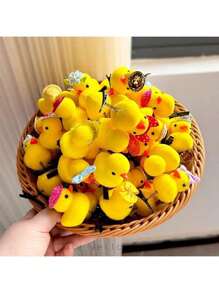 10pcs/6pcs Cute Chick & Duckling Hair Clips, Hairpin Hair Accessories, Suitable For Party Favors