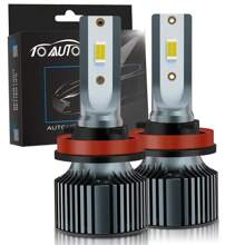 TOAUTO TOAUTO 2Pcs H11 Led Canbus Headlights Bulb H4 LED Bulbs H7 Led Light H11 Fog Lamp 9006 9005 HB4 Headlamp For Vehicles