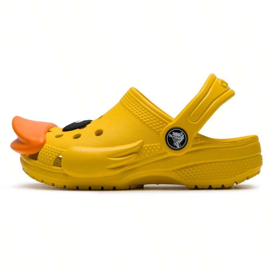 Crocs Sandalias/Zapatillas de niños, Zuecos clásicos de pato pequeño, para viajes al aire libre, cómodos y livianos para uso diario, sandalias deportivas casuales, 210017-75Y - girasol - Ver 1