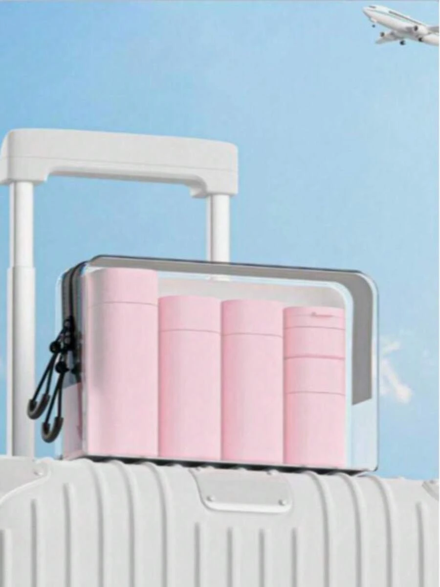 Multiple Colors Portable Soft Touch Cream Travel Dispenser Bottles Set For Lotion, Cleanser, Shampoo Back To School - Multicolor - View 1