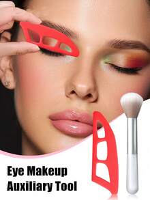 Eye Makeup Auxiliary Tool, Eye Shadow Stamp Template,Retro Style Multi-Function Eyeshadow Tool - Quick & Easy Application Guide For Beginners, Plastic Makeup Template With Precise Shadow Application, Fit For All Eye Shapes,Makeup,Cheap,Room Decor,Vanity,Travel,Bedroom,Makeup Accessories,Tweezers,Cheap,Stocking Stuffers,Makeup,Makeup Tools,Cheap Stuff,Gifts,Gifts For Women,Christmas Gifts - Multicolor - View 4