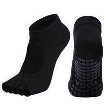 1 par Calcetines para mujeres antideslizantes con separadores de dedos para Pilates, yoga y fitness en interiores, modelo F5