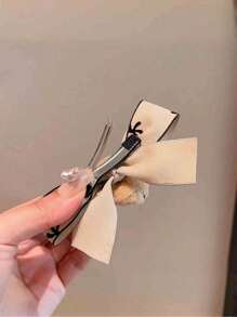 1/3 Presilha de Cabelo de Ursinho Fofo e Doce com Laço, Adequada para Meninas Pequenas Usarem Diariamente como Acessório de Cabelo, Presente para a Temporada de Volta às Aulas