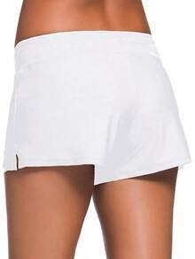 ChinFun Women's Board Shorts Swimswear Bottoms Tankini Swim Bathing Briefs Swimsuit Boardshorts Beach Trunks With Liner - Size Improved-white & Side Pockets - View 3