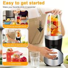 SPZTJK Portable Smoothie Blender & Juicer Combo – 5-Speed Personal Blender For Shakes, Smoothies, And Grinding – ABS Material, 220V, Ideal Kitchen Gift For Healthy Recipes, Family, And Friends, Kitchen Appliance | Glossy Finish | Abs Plastic Body, Blenders For Kitchen