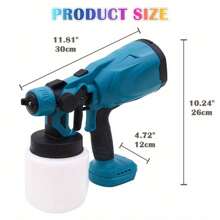 1 Set SUBY Pistola a spruzzo senza fili, con 2 batterie 21V, adatto per verniciatura, pulizia, irrigazione