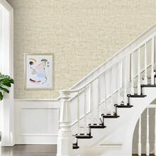1 Roll Beige Linen Texture Vintage Wallpaper Peel And Stick Vinyl Contact Paper Film Kitchen Countertop Bedroom Living Room Entertainment Venue Home Decoration Wall Sticker Furniture Renovation DIY Easy Installation Removable Wallpaper 15.7inX393.7/196.8/118.1in/39.3in Wall Paper Wall Stickers Room Decor Wall Decor Living Room Decor
