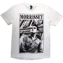 Morrissey | Official T-Shirt | Maurice B&W     - 48-Hour Fast Shipping!  - White - View 1
