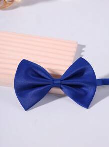 1pc Children's Solid Color Bowknot, Boys' Suit Tie, Children's Solid Color Bowknot, Suitable For Wearing At Parties And Performances