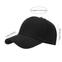 1 pezzo Cappellino da baseball classic unisex in tinta unita, con fibbia in rame regolabile, in tessuto traspirante e non ingombrante, a visiera curva per tutte le stagioni e adatto a ogni occasione - Multicolore - Visualizzare 5