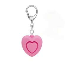 New Personal Alarm, Heart-Shaped Alarm, Women's Self-Defense Alarm, Outdoor Portable Alarm, Keychain Accessory, Self-Defense Keychain, Button Battery (LR44*3) Personal Alarm, Compact, Flashlight, 125dB High Decibel Alarm, LED Flashing Light, Suitable For Women And Elderly As Emergency Alert Device