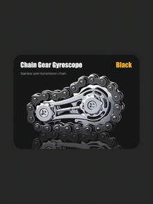 1 件锌合金，EDC 玩具，采用独特的不锈钢链条设计和光滑轴承，用于集中注意力、缓解压力、冥想的烦躁玩具 - 紧凑型新奇礼物 - 彩色 - 查看 7