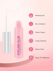 1PC 5ml adeziv transparent pentru gene, adeziv rezistent la apă pentru gene false, adeziv pentru gene false, perie pe gene, adeziv cu uscare rapidă și de lungă durată