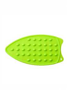 1pc Silicone Hot Pot Mat, Solid Color Heat-Resistant Foldable Waterproof Non-Slip Silicone Placemat