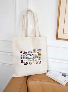 Conjunto de bolso de compras con estampado "Prefiero quedarme en Londres", bolso cosmético con cremallera informal, bolso de mano de mujer, bolsa de compras reutilizable, bolsa de compras plegable de gran capacidad y estilo bohemio sencillo, adecuado para trabajo, viaje, compras, mochila escolar, gran capacidad, portátil, adecuado para chicas, estudiantes universitarias, trabajadoras de cuello blanco, muy adecuado para trabajo, vuelta al cole, secundaria, bachillerato, universidad, vacaciones