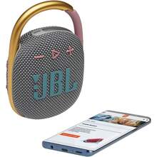 JBL CLIP 4 Bluetooth Speakers IP67 Waterproof/10 Hours Of Playtime Outdoor Travel Portable Mini Wireless Speaker Original JBL - Light Grey - View 8