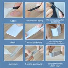 1/2/3/5pcs20g Super Strong Nail Glue For False Nails, Soft Nail Tips Gel Quick Drying,Suitable For Nail Art Beginners Adhesive GelSuitable For Plastic, Metal, Iron, Ceramic, Glass, Wood, 502 Glue Manual Glue High Temperature Resistant Footwear Maintenance Glue Multi-Purpose - Multicolor - View 6