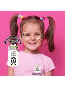 Makeup For Festa Junina Country Party Sticker - 彩色 - 查看 1