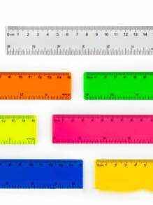 Righello in plastica da 6 pollici con marcature precise - Strumento di misurazione di alta qualità adatto per scuole, uffici, hobby e progetti artistici
