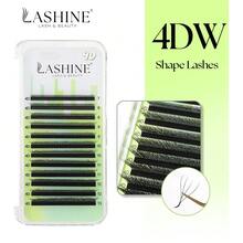 Lashine Lashine Clover Lashes 12 Rows 4D W Shape 0.07mm C D L M Curl Premade Fans Eyelash Extension W Style Faux Mink Natural Soft Bloom Lash Automatic Flowering Volume Eyelashes High Quality Individual Lashes