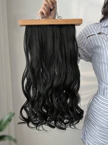 16 Clips 22 Inch 7pcs Black Long Wavy Clip-In Hair Extensions For Women, Synthetic - Black - View 4
