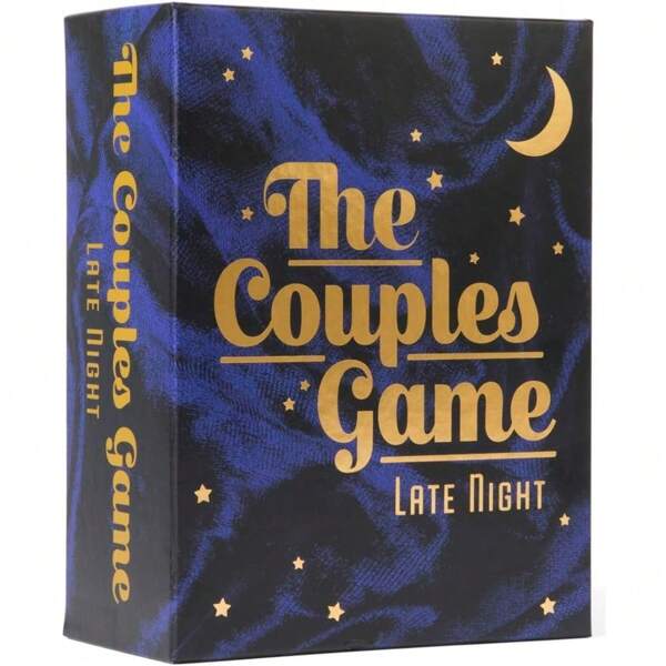 Couples Game Fun Card Game For Couples, Romantic Date Night Activity, Perfect Gift For Halloween & Christmas, Blue Starry Night Design With Golden Lettering, Romantic Game Activity | Elegant Packaging | Luxury Card Game