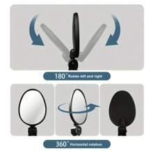 1pc/2PCS Bike Mirror 360 Degree Adjustable Rotatable Handlebar Mirror Wide Bycicle Accessories Cycling Rear View Mirror