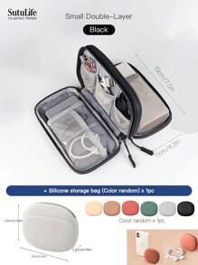 Bolsa organizadora electrónica, organizador electrónico portátil y a prueba de agua- Accesorios de viaje a China- Estuche de almacenamiento universal para cables, teléfonos celulares, batería externa