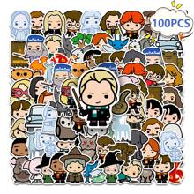 Harry Potter 50PCS Hogwarts Cartoon Characters Bulk Stickers, Waterproof Four Major Colleges Vinyl Stickers For Water Bottle Laptop Bumper Bottle Water Bottle Computer Cell Phone Hard Bowler Hat Car, Fun Stickers For Kids Teens Adults