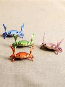 1pc Creative Cute Crab Weightlifting Phone Holder, Minimalist Personalized Desk Decor Accessory, Gift For Pet Lovers