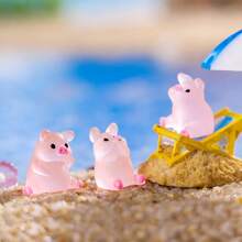 Miniaturas de capibaras en resina, figuras de animales pequeñas y adorables para decorar jardines de hadas, accesorios de casitas de muñecas, manualidades, premios en clase y regalos