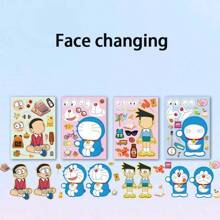 bandai 8/16 Doraemon Sticker Pack, Cartoon Stickers, Suitable For DIY Projects, Laptops, Guitars, Cups, Etc., Perfect For Holidays And Birthday Gifts