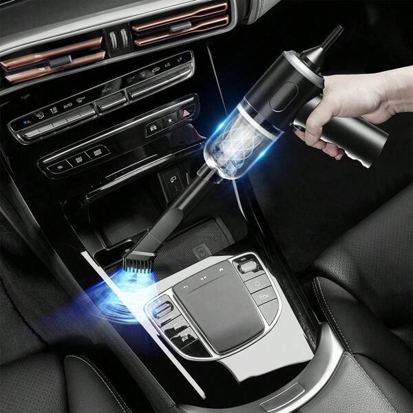 1 pièce Aspirateur à main puissant, petit, sans fil, avec une aspiration puissante pour le nettoyage de la maison, de la voiture et du bureau
